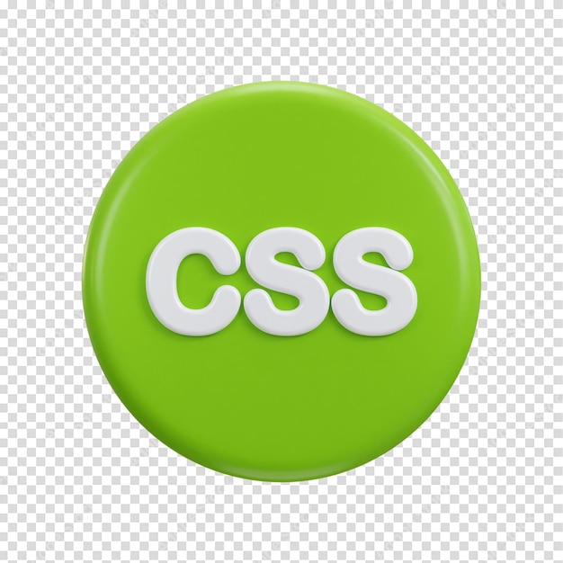 PSD 3d css icon symbols of software language