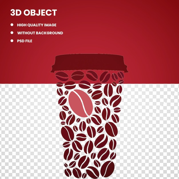 PSD 3d cup