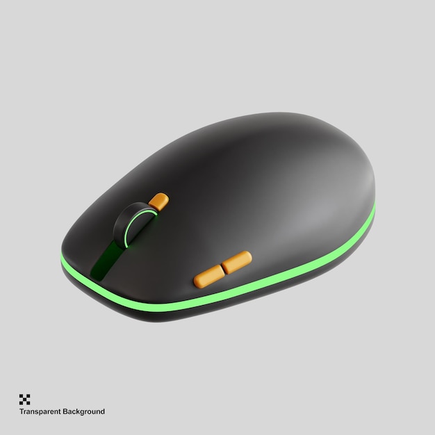 3d cursor device mouse illustration