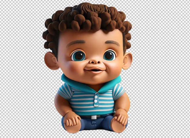 3d cute baby clipart png sublimation