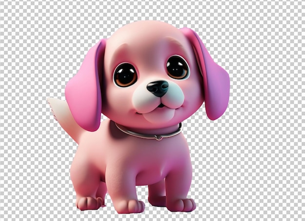 PSD 3d cute dog