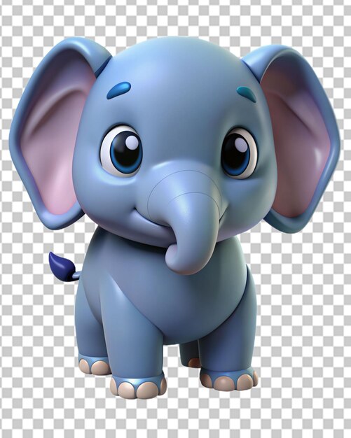 PSD elefante carino in 3d