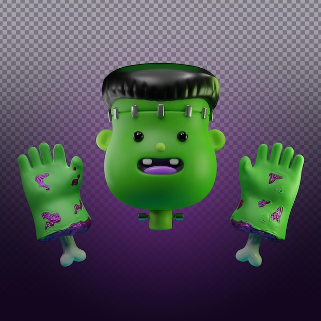 PSD frankenstein carino in 3d