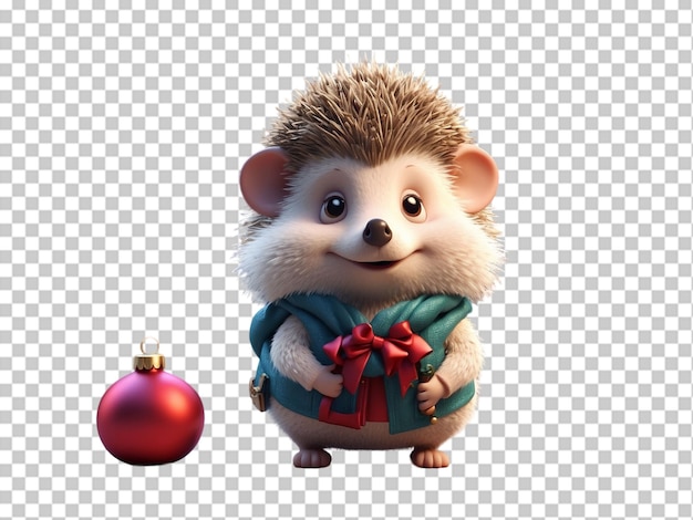 PSD 3d cute hedgehog chachter charismas koncepcja