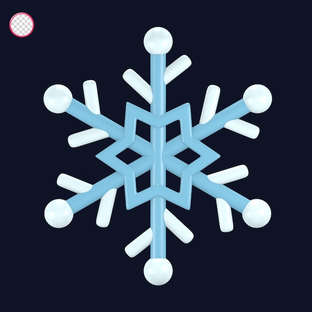 PSD 3d cute icon winter christmas