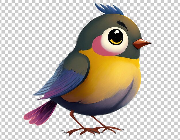 3d cute little bird