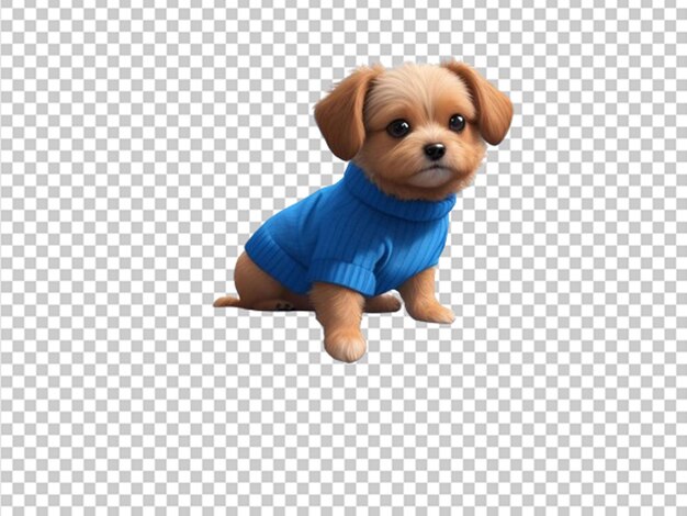 PSD piccolo cane carino 3d