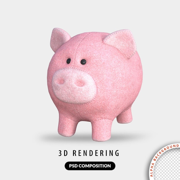 3d cute pig model