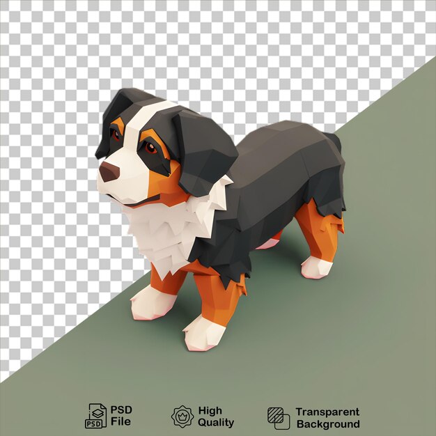 PSD 3d cute puppy illustration cartoon style isolated on transparent background