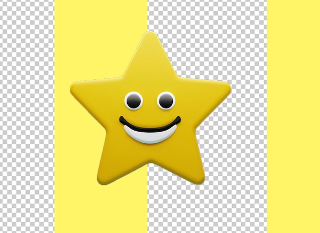 3d cute star