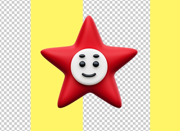 PSD 3d cute star