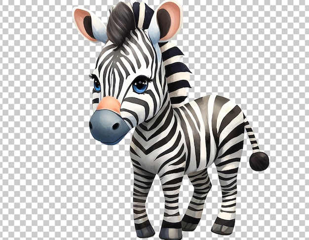 PSD 3d cute zebra