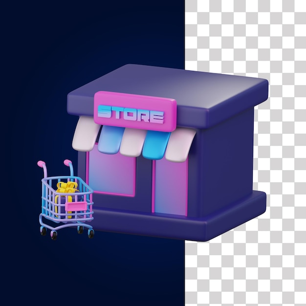 3d cyber monday market cyber icon