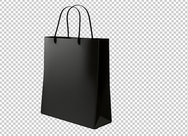 3D czarna torba na zakupy