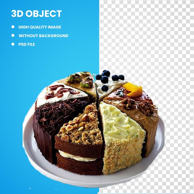3d czekoladowa torta