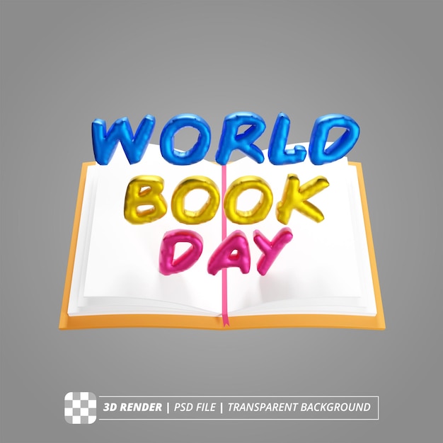 3d dag van het wereldboek geeft terug