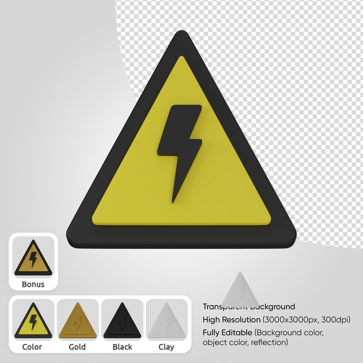 PSD 3d danger sign