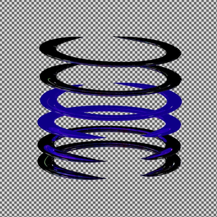 PSD 3d dark chrome purple light saver y2k element