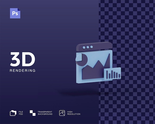 3d data-analyse illustratie