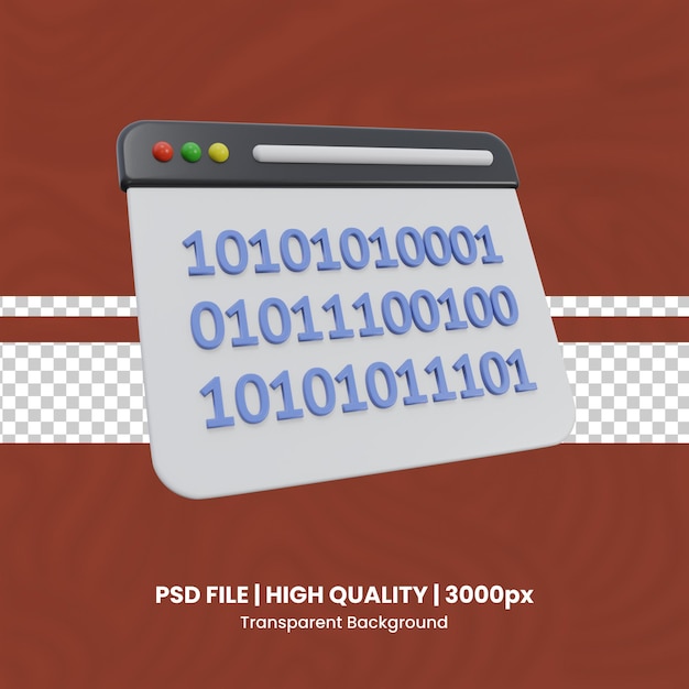 3d data encryption cyber security 3d set transparent background psd