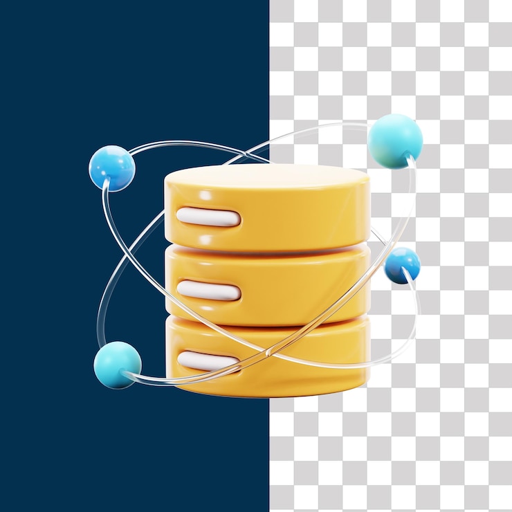 PSD 3d-datawetenschappelijke illustratie