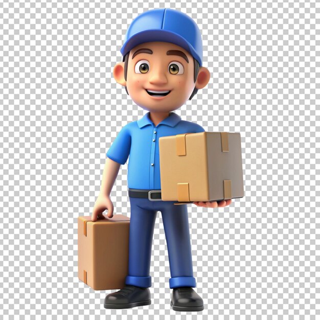 3d delivery man