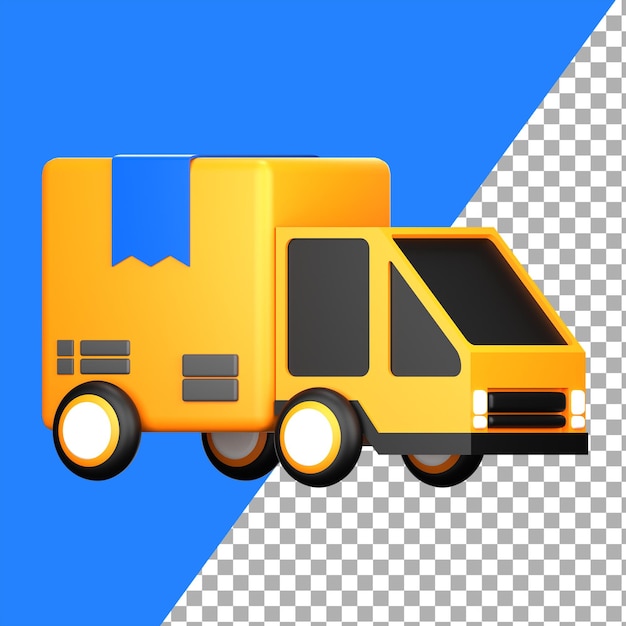 3d delivery truck