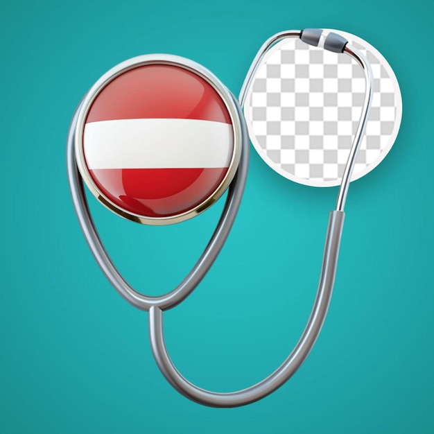 PSD 3d dentist stethoscope austria flag