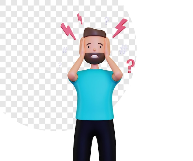 3D иллюстрации депрессии