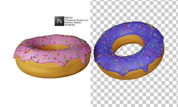 3d design donut illustration