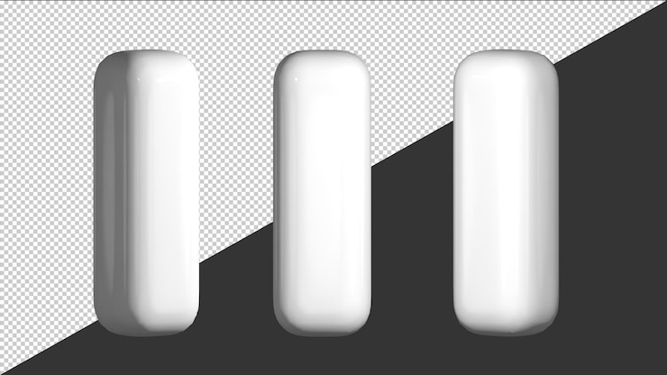 PSD 3d design letter i