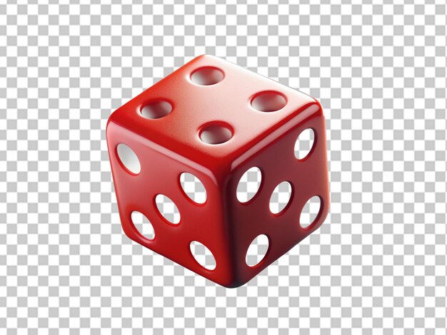 PSD 3d dice on white background