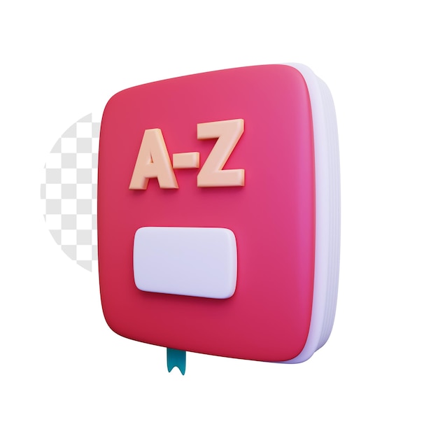 PSD 3d dictionary icon