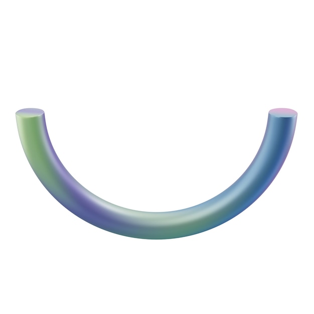 3d dimensional abstract shape semiring geometric metal Realistic glossy gradient luxury template