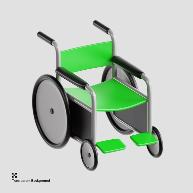 3d disability access and mobility aid icon