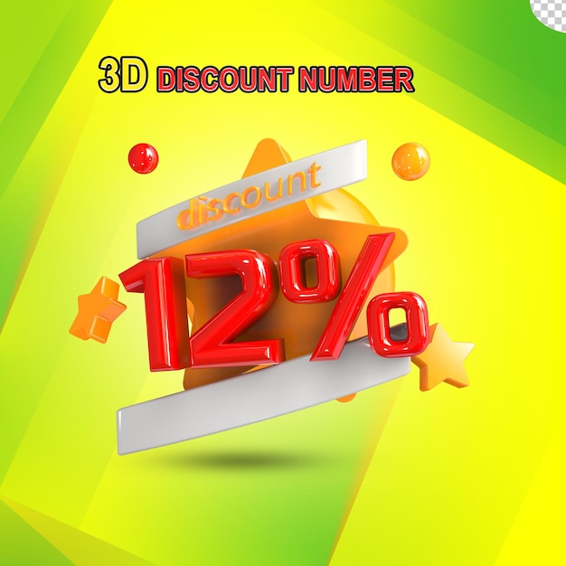 Sconto 3d 12%