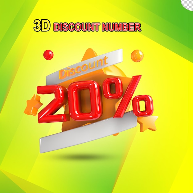 3d discount  20%