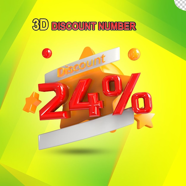 3d discount  24%