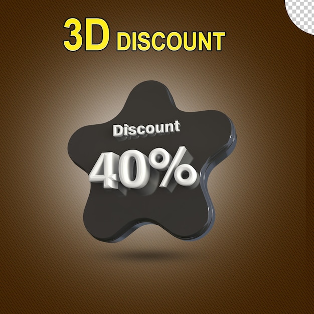 3D Discount  40%