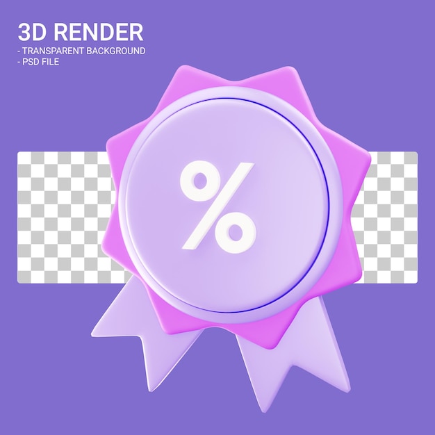 PSD 3d discount isolated object