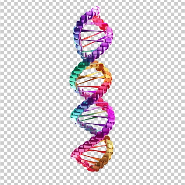 PSD 3d dna na białym tle