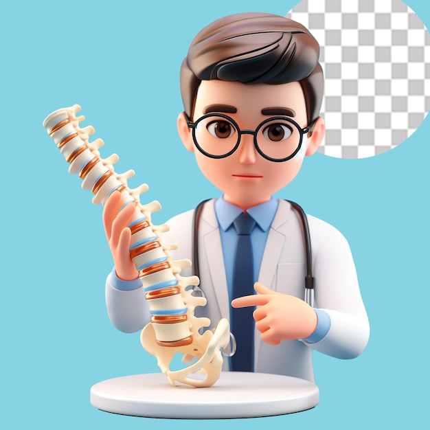 3d doctor character orthopedist