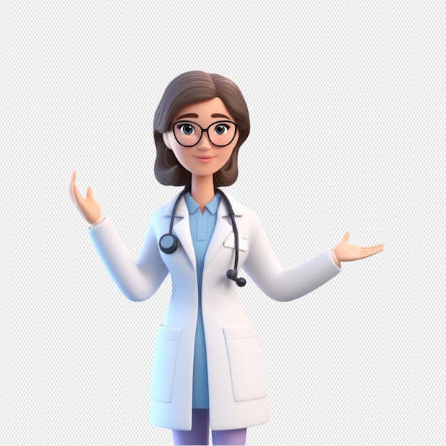 PSD 3d doctor character