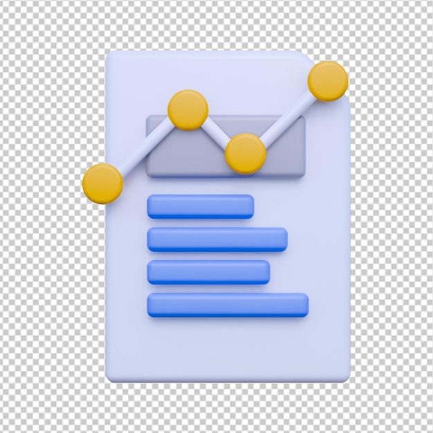 PSD 3d document analyst icon