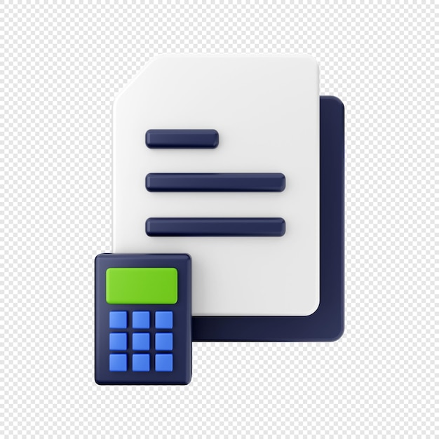3D Document And File calculate data