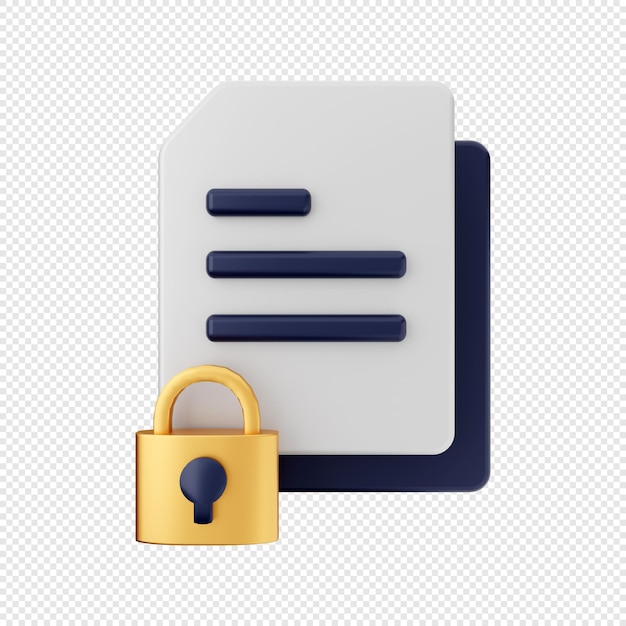 3d document and file lock