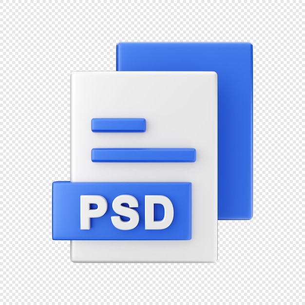 3d document file psd