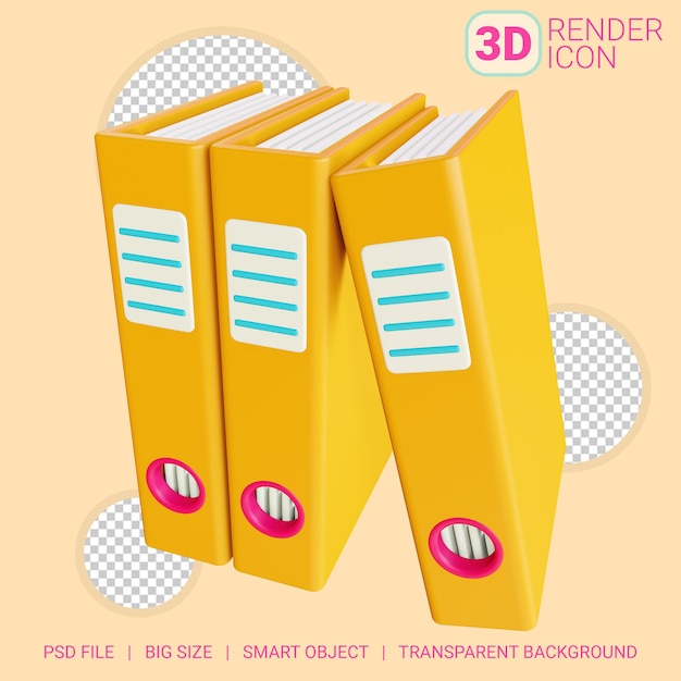 PSD 3d document files with transparent background
