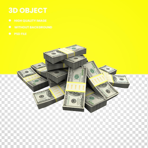PSD 3d dollar bundles
