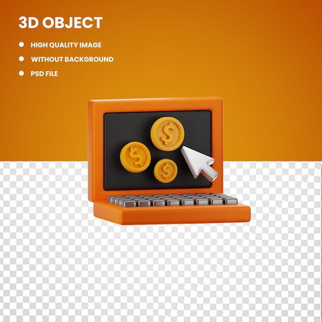 Iconica 3d del dollaro